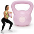 Kettlebell 10 kg, bitum cu invelis rezistent ABS, 25x27 cm, roz [9]