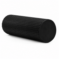 Rola pentru masaj si stretching din spuma EVA, moale 25 Shore A, 45x15 cm, negru