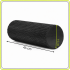 Rola pentru masaj si stretching din spuma EVA, moale 25 Shore A, 45x15 cm, negru [10]