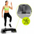 Step aerobic fitness reglabil 2 niveluri, PP, maxim 350 kg, 73x29x18 cm, negru gri [4]