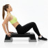 Step aerobic fitness reglabil 2 niveluri, PP, maxim 350 kg, 73x29x18 cm, negru gri [7]