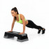 Step aerobic fitness reglabil 2 niveluri, PP, maxim 350 kg, 73x29x18 cm, negru gri [9]