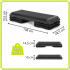 Step aerobic fitness profesional, reglabil 3 niveluri, PP, maxim 350 kg, 108x29x20 cm, negru gri [19]