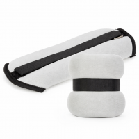 Greutati pentru incheietura mainii si glezna 2x0,5 kg, neopren si nisip fier, 25x10 cm, gri