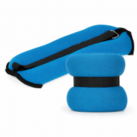 Greutati pentru incheietura mainii si glezna 2x2 kg, neopren si nisip fier, 34x14 cm, albastru Greutati pentru incheietura mainii si glezna 2x2 kg, neopren si nisip fier, 34x14 cm, albastru