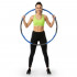 Cerc Hula Hoop pentru antrenament fitness, pliabil din 8 segmente, diametru reglabil 67-88 cm, 1 kg, gri si albastru [16]