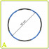 Cerc Hula Hoop pentru antrenament fitness, pliabil din 8 segmente, diametru reglabil 67-88 cm, 1 kg, gri si albastru [18]