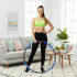 Cerc Hula Hoop pentru antrenament fitness, pliabil din 8 segmente, diametru reglabil 67-88 cm, 1 kg, gri si albastru [10]