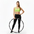 Cerc Hula Hoop pentru antrenament fitness, cu 42 elemente de masaj cu magneti, 7 segmente, 100 cm, 1 kg, negru [12]