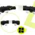 Cerc Hula Hoop pentru antrenament fitness, cu 42 elemente de masaj cu magneti, 7 segmente, 100 cm, 1 kg, negru [13]