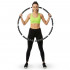 Cerc Hula Hoop pentru antrenament fitness, cu 42 elemente de masaj cu magneti, 7 segmente, 100 cm, 1 kg, negru [17]