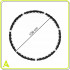 Cerc Hula Hoop pentru antrenament fitness, cu 42 elemente de masaj cu magneti, 7 segmente, 100 cm, 1 kg, negru [18]