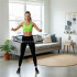 Cerc Hula Hoop pentru antrenament fitness, cu 42 elemente de masaj cu magneti, 7 segmente, 100 cm, 1 kg, negru [4]
