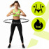 Cerc Hula Hoop pentru antrenament fitness, cu 42 elemente de masaj cu magneti, 7 segmente, 100 cm, 1 kg, negru [6]