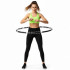 Cerc Hula Hoop pentru antrenament fitness, cu 42 elemente de masaj cu magneti, 7 segmente, 100 cm, 1 kg, negru [7]