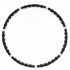Cerc Hula Hoop pentru antrenament fitness, cu 42 elemente de masaj cu magneti, 7 segmente, 100 cm, 1 kg, negru [11]