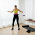 Cerc Hula Hoop pentru antrenament fitness, reglabil, cu greutate suplimentara si functie de masaj, 50-120 cm, mov [2]