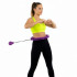 Cerc Hula Hoop pentru antrenament fitness, reglabil, cu greutate suplimentara si functie de masaj, 50-120 cm, mov [3]