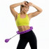 Cerc Hula Hoop pentru antrenament fitness, reglabil, cu greutate suplimentara si functie de masaj, 50-120 cm, mov [12]
