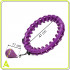 Cerc Hula Hoop pentru antrenament fitness, reglabil, cu greutate suplimentara si functie de masaj, 50-120 cm, mov [17]