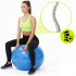 Minge pentru fitness 55 cm, antiderapanta, cu pompa inclusa, maxim 150 kg, albastru [10]