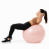 Minge pentru fitness 65 cm, antiderapanta, cu pompa inclusa, maxim 150 kg, roz pudrat [14]