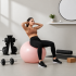 Minge pentru fitness 65 cm, antiderapanta, cu pompa inclusa, maxim 150 kg, roz pudrat [15]
