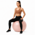Minge pentru fitness 65 cm, antiderapanta, cu pompa inclusa, maxim 150 kg, roz pudrat [17]