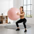 Minge pentru fitness 65 cm, antiderapanta, cu pompa inclusa, maxim 150 kg, roz pudrat [5]