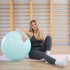 Minge pentru fitness 65 cm, antiderapanta, cu pompa inclusa, maxim 150 kg, verde menta [23]
