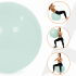 Minge pentru fitness 65 cm, antiderapanta, cu pompa inclusa, maxim 150 kg, verde menta [7]