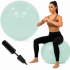 Minge pentru fitness 65 cm, antiderapanta, cu pompa inclusa, maxim 150 kg, verde menta [9]