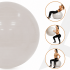 Minge pentru fitness 65 cm, antiderapanta, cu pompa inclusa, maxim 150 kg, bej [3]