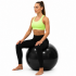 Minge pentru fitness 75 cm, antiderapanta, cu pompa inclusa, maxim 150 kg, negru [12]