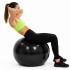 Minge pentru fitness 75 cm, antiderapanta, cu pompa inclusa, maxim 150 kg, negru [13]