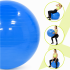 Minge pentru fitness 75 cm, antiderapanta, cu pompa inclusa, maxim 150 kg, albastru [4]