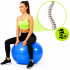 Minge pentru fitness 75 cm, antiderapanta, cu pompa inclusa, maxim 150 kg, albastru [5]