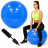 Minge pentru fitness 75 cm, antiderapanta, cu pompa inclusa, maxim 150 kg, albastru [6]