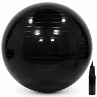 Minge pentru fitness 85 cm, antiderapanta, cu pompa inclusa, maxim 150 kg, negru