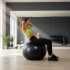 Minge pentru fitness 85 cm, antiderapanta, cu pompa inclusa, maxim 150 kg, negru [12]