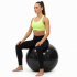 Minge pentru fitness 85 cm, antiderapanta, cu pompa inclusa, maxim 150 kg, negru [4]