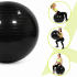 Minge pentru fitness 85 cm, antiderapanta, cu pompa inclusa, maxim 150 kg, negru [11]