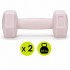 Set gantere hex 2x0.5 kg, bitum cu invelis rezistent PP, roz [13]