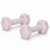 Set gantere hex 2x0.5 kg, bitum cu invelis rezistent PP, roz [7]