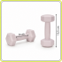Set gantere hex 2x0.5 kg, bitum cu invelis rezistent PP, roz [11]