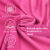 Prosop cu uscare rapida 100x180 cm, microfibra 200 GSM, cu husa transport, roz [17]