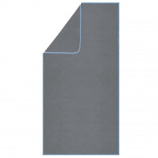 Prosop cu uscare rapida 100x180 cm, microfibra 200 GSM, cu husa transport, gri Prosop cu uscare rapida 100x180 cm, microfibra 200 GSM, cu husa transport, gri