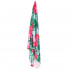 Prosop microfibra 180x100 cm, uscare rapida, compact, cu husa, model floral, verde si roz [16]