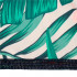Prosop microfibra 180x100 cm, uscare rapida, compact, cu husa, model floral, alb si verde [12]