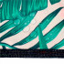 Prosop microfibra 180x100 cm, uscare rapida, compact, cu husa, model floral, alb si verde [4]